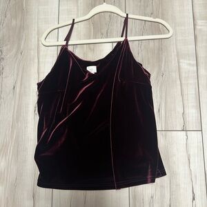 Velvet maroon tank